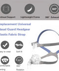 Replacement Nasal Guard Headgear For Mirage FX Universal Fit Elastic Breathable Strap with features