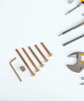 Heavy Duty M6 40 To 80 Millimeters Hex Socket Screws And Nuts Set 49 Pieces With Barrel Nuts for DIY Assembly with tools shown