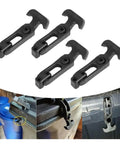 Heavy Duty Rubber Latch Set 4 Pack T Handle Flexible Draw Latches for Toolbox Cooler Cart Farm Hood Tool Box All Weather Vibration Absorption