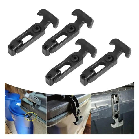 Heavy Duty Rubber Latch Set 4 Pack T Handle Flexible Draw Latches for Toolbox Cooler Cart Farm Hood Tool Box All Weather Vibration Absorption