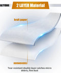 Illustration of Size C 3 To 4 Point 5 Gallon Shop Vac Bags High Efficiency Dust Collection Replacement with 2-layer material.