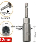 Evenoonest 8 Pc Deep Reach Socket Adapter Kit Made From Hardened Crv Steel With Strong Magnetic Tip For Heavy Duty Screw Removal And Installation Tasks, 12mm