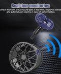 TPMS Tire Pressure Sensor Kit 4 Pack For Tesla Models 3 Y S X Plug And Play Bluetooth Ready No Programming Or Calibration Needed Real Time Pressure Alerts And Easy Wheel Mounting, sensor and wheel