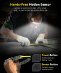 Rechargeable Headlamps With Red Light And 230 Degree Ultra Wide Beam, 7 Modes For All Day Brightness, 350 Lumens, Motion Sensor
