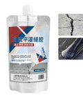 Pro Grade Rock Solid Concrete Crack Sealant Waterproof Masonry Repair Adhesive Outdoor Patio Restoration Glue Fast Setting in pouch.