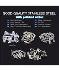 Beefy 180 To 270 Piece Metal Shelf Pegs For Cabinets And Bookshelves, Anti Oxidation Solid Bearing Frame, Rust Resistant Sturdy