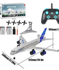 RC Airplane A380 Four Motor Two Point Four G Remote Control Plane With LED Lights Crash Resistant EPP Airliner set