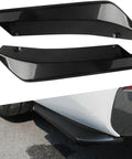 Heavy Duty Abs Rear Spoiler For Tesla Model 3 Y S X Cybertruck in black, showing two pieces for rear protection against dings.