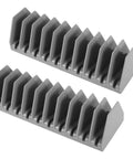 Two Pack Wrench Organizer Tray Set For Tool Box Drawers, 10 Slot Wide Pliers Rack Holds SAE And Metric Wrenches, 1/32 To 31/32 Inch And 6mm To 24mm