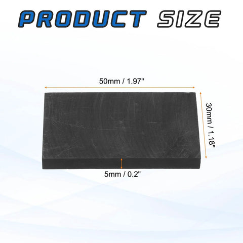 Graphite Rectangle Block Disk Ingot For Melting And Electrolysis High Purity Graphite Electrode Plate Sheet 50x30x5mm pack of 5