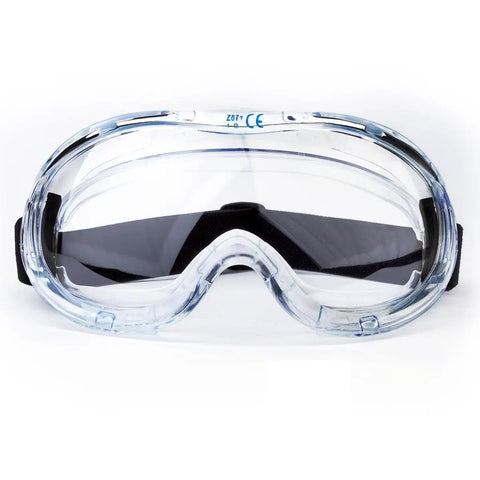Anti-Fog Wide-Vision Lab Safety Goggles With Soft PVC Frame, Impact-Resistant Polycarbonate Lens, Side Vents To Block Splashes, ANSI Z87.1 Approved