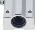 Pro Grade Linear Motion Bearing Slides With Bushings SCS10LUU For CNC Parts, 3D Printer Parts, Precision Tools, Smooth High-Precision Linear Guides For DIY Machining close-up metal bearing block