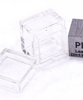 0.39 Inch 10mm Lead Cube Pb 99.9 Percent Pure With Acrylic Display Case Heavy Metal Block For Science Class And STEM Education