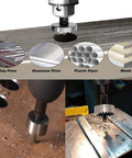 Durable 3/4 Inch HSS Hole Saw Set for Drilling Stainless Steel Aluminum Thin Iron Plastic Wood, 2 Piece Kit in action