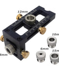 Dead On Positioning Guide With Swappable Stainless Bushings And Knurled Lock Knobs Heavy Duty Alignment Jig showing various bushings.