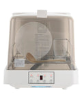 No Sweat Portable Countertop Dishwasher For Apartments And RV Cabins Featuring Automatic 360 Degree Dual Spray with plate and spoon