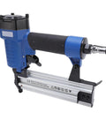 Heavy Duty Badass Workhorse Pneumatic Brad Nailer 18 Gauge 3 Eighth To 2 Inch air powered nail gun with aluminum body for woodworking.