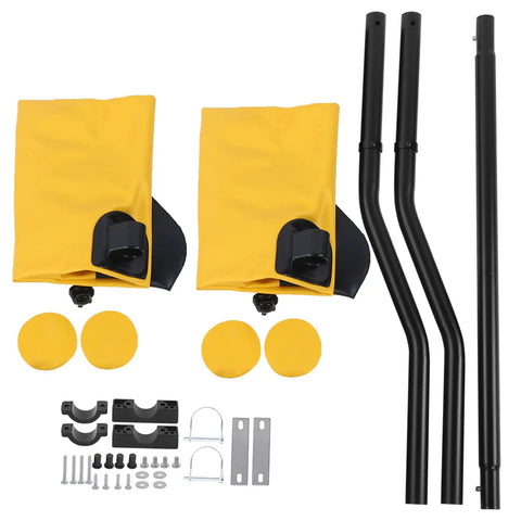 Inflatable Kayak Stabilizer Outrigger Kit For Canoe And Small Boats PVC Floating Balancer with yellow floats and black rods