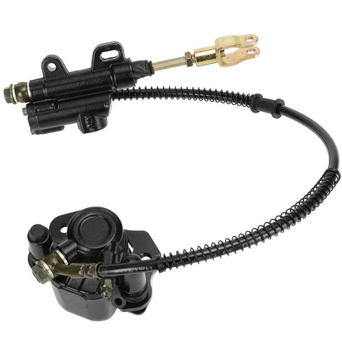 Rear Brake Master Cylinder Caliper Assembly Ride Ready Fits 50cc 70cc 90cc 110cc 125cc ATVs Quad Bikes And Mini Motors