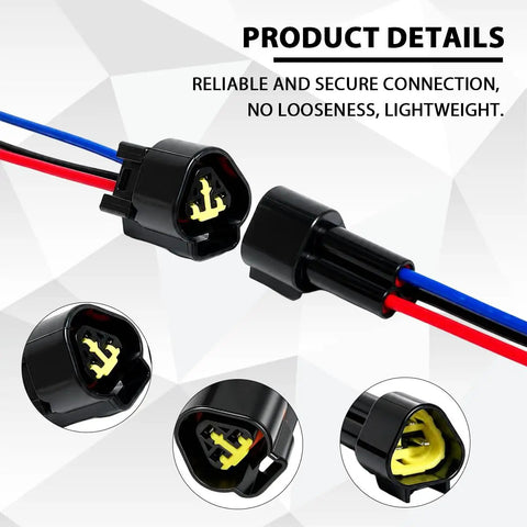 Built Tough Heavy Duty Waterproof Auto Connectors 5 Pack 3 Pin Male Female Wiring Harness featuring secure connection for trucks SUVs and minivans.