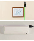Dead On 4 In 1 Wall Laser Level Kit Featuring Bright Green Line And Integrated Dust Collection Mount for precise alignment on walls.