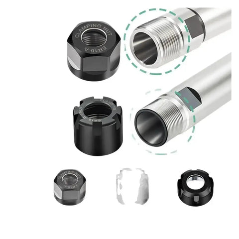 Straight Handle Extension Rod For Industrial Lathe And Milling Equipment With Hella Tough Durability And Dead Nuts Secure Threads Delivers Serious Leverage To Get Any Heavy Duty Machining Job Done Right Everyday, showing clamping nuts and threaded connectors.