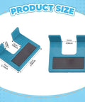 Product size of blue Door Jamb Hinge Jig For Quick Door Install Reusable Drill And Cut Tool For Precise Alignment Durable Hinges