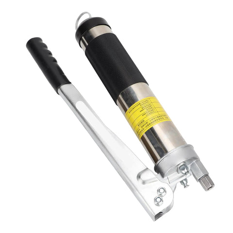 Heavy Duty Manual Grease Gun Kit With 800ml Capacity, Stainless Steel Double Gear Oiler For Vehicle Maintenance