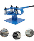 Beefy Workhorse Pipe Bender With 7 Dies One And A Half Inch Benchtop Tube Bending Machine for Steel, Copper, and Aluminum