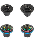Complete 4-Piece Impact Socket Adapter Set With Magnetic Drive Ratchet Converter Kit For Tight Spaces, Covers 1/4 To 3/8 And Up To 1 Inch Cr-Mo Steel Automotive Repair Tools You Need Now shown in black and color-coded sizes