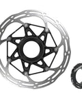 CenterLine X Disc Brake Rotor 180mm Center Lock For Mountain Bikes Two Piece Alloy And Steel Construction With 1.85mm Steel Track