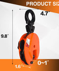 Heavy Duty Vertical Plate Lifting Clamp Built Like A Tank For Serious Sheet Metal Work Featuring A Badass Carbon Steel Jaw dimensions 9.8" x 4.7" x 1.6".