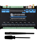 8 Channel ESP32 S3 WiFi Relay Module With Onboard RS485 Digital Inputs Relay Outputs Ethernet Port, antenna, and screwdriver