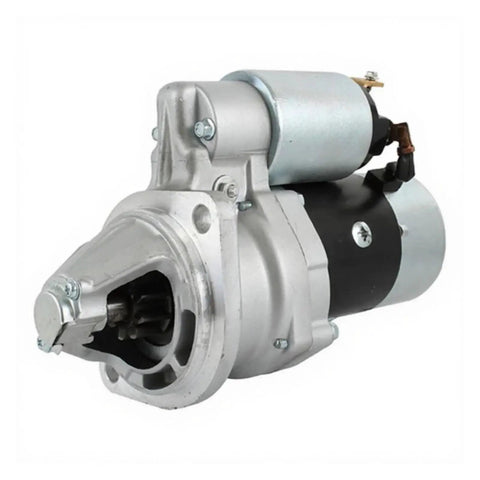 Plug And Play Starter With Preinstalled Solenoid And Mounting Bracket For 4TNE98 Diesel Engine Replacement Compatible 129953 77010