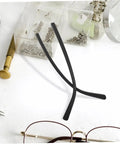 Two Pairs Metal Eyeglass Temple Replacement Arms Kit For Fast Easy Repairs shown with tools on a white surface
