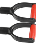 Two D Shaped Plastic Shovel Handle Replacement Grips For Snow And Garden Tools Ergonomic Design Easy To Install No Slip Grippy
