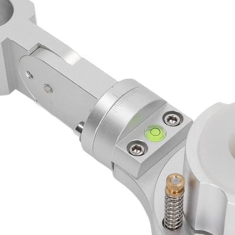Close-up of Top Rated 35mm Plasma Torch Clamp With Anti Collision Fixture And 360 Degree Free Shaking Aluminum Alloy Structure for CNC Cutting Machine.