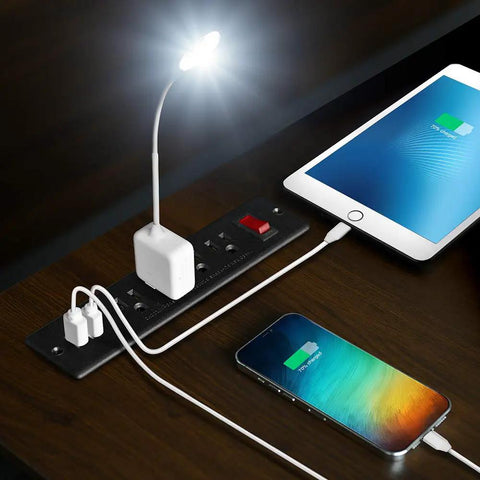 Recessed Mountable Power Strip With USB Ports Four Outlets Two USB Built In Surge Protection ETL Listed No Mess Desk Hidden Mount