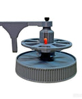 Slick Tangle Free Cable Dispenser, Desktop Wire Spool Reel Stand with dual bearing system and vertical feeding, gray color.