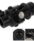 3/4-36 Spline To 3/4 Inch Round U-Joint Steering Universal Joint Coupling Black 83mm