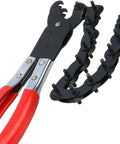 Exhaust Pipe Cutter Tool For 3/4 To 3-1/4 Inch Tailpipes And Tubing, Lubricated Wheel Mechanism For Smooth, Easy Cuts, Heavy-Duty Cutter For PVC Copper Steel Exhausts, Ideal For Tailpipe And Catalytic Converter Repairs, red-handled