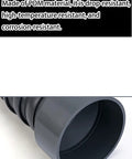 Close-up of POM nozzle of 360 Degree Adjustable Fume Extractor Arm for Welding and Soldering With 7.9 Inch Hood and 1.5 Meter Reach