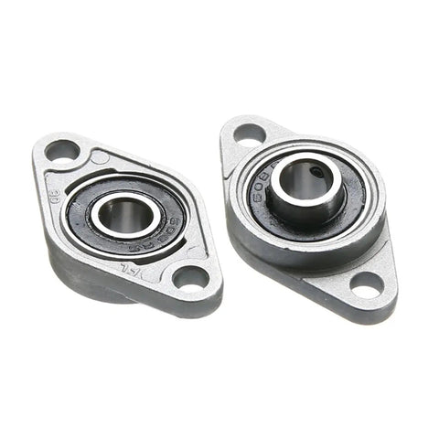 Heavy Duty Zinc Alloy Rhombic Flange Ball Bearing Units With 8mm Bore Fits General Machinery Offering A Straight Shot Bolt On Install Plus Pre Assembled Design That Keeps Things Simple While Resisting Corrosion Like A Boss Stay Protected. two-pack