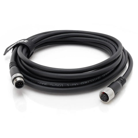 M12 8 Pin Waterproof Actuator Cable With Straight Male To Female Connector Shielded Aviation Sensor Cable