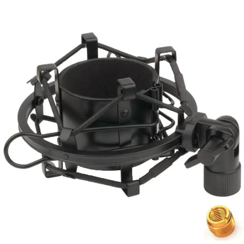 Universal Microphone Shock Mount Holder Adapter Clip For 48 To 51mm Mics Large Diameter Studio Condenser Anti Vibration Mic Mount