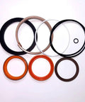 Premium Hydraulic Repair Seal Kit For Doosan DX340LC Boom Cylinder Matches Ref 401107 00584 Fit For Heavy Duty Excavator High Performance Maintenance Save Time And Money On Repairs With This Sick Quality Sealing Solution That Works Like A Dream. hydraulic seal rings set for Doosan DX340LC boom cylinder, black and orange