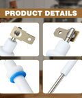 Close-up of Hardcore Upgraded Boiler Steam Probe Set That Drops Straight Into Breville Sage Dual Boiler showing details of components.