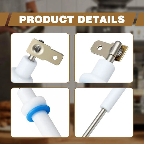 Close-up of Hardcore Upgraded Boiler Steam Probe Set That Drops Straight Into Breville Sage Dual Boiler showing details of components.