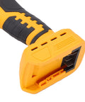Get A Crazy Powerful 20v Cordless Rivet Tool Kit With Brushless Motor High Torque And Led Light For Tight Spaces That Makes Long Work Sessions Easy Slay Your Projects Without Any Cords Getting In The Way Today Right Now. yellow cordless rivet tool handle close-up