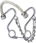 Miniature Rope Nose S Hackamore With Stainless Steel Link Curb Chain Built For Small Horses Delivering Lift Flex And Responsive Movement